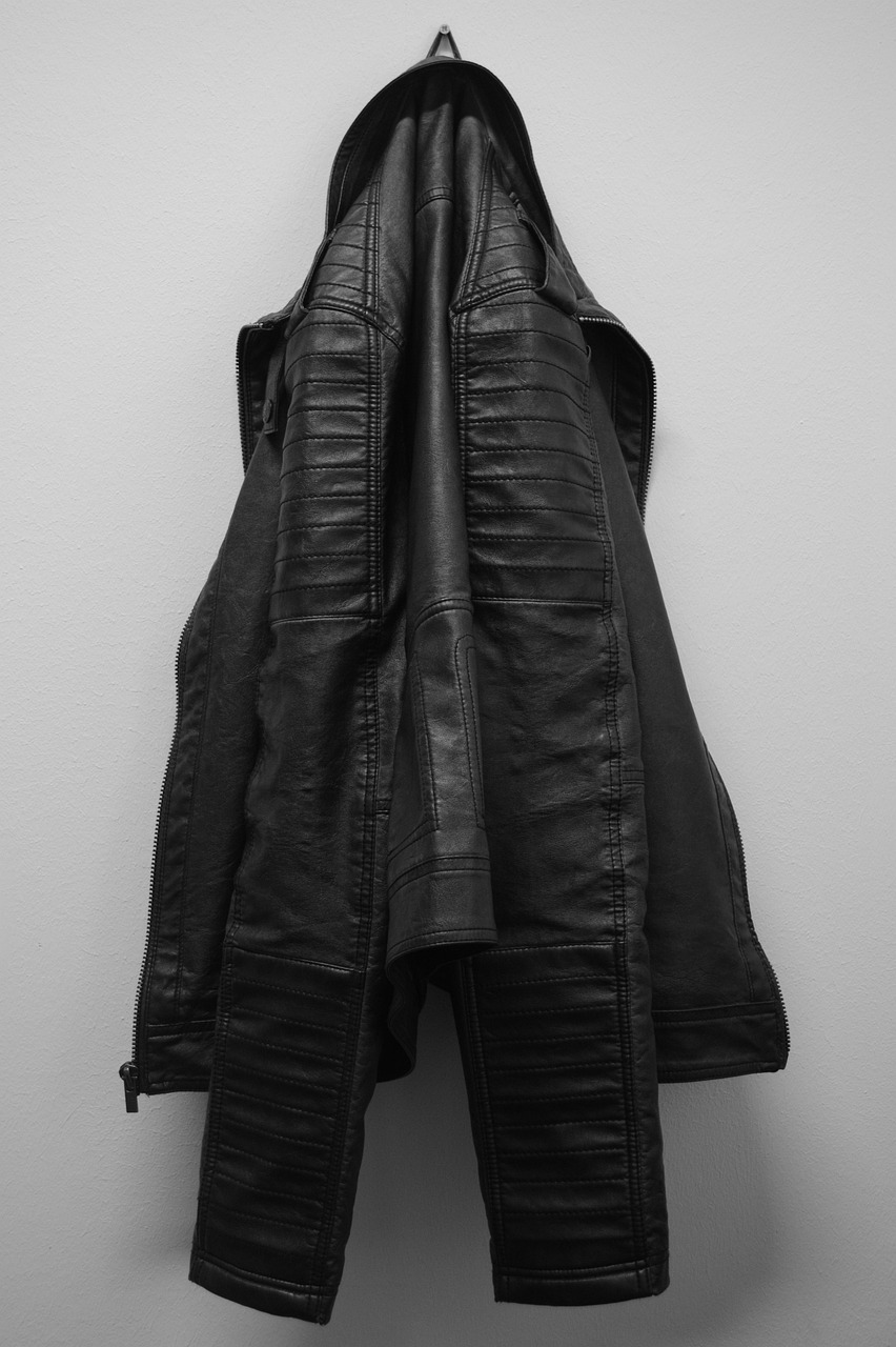 coat, leather coat, clothing, hatstand, black white, coat, coat, coat, coat, coat, leather coat, leather coat, hatstand